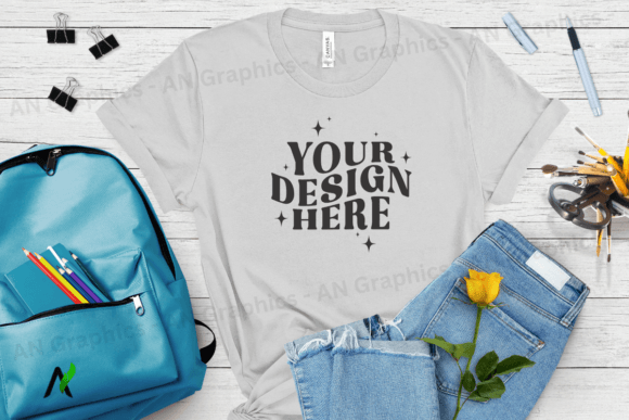 Back to School Bella Canvas Mockup - 005