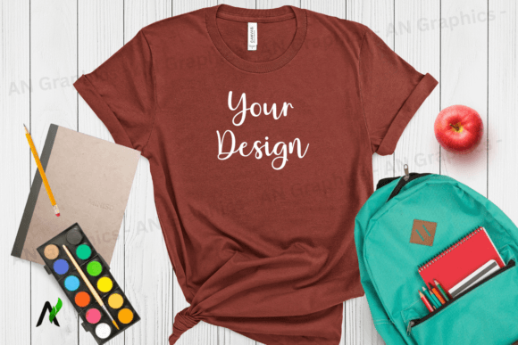 Back to School Bella Canvas Mockup - 097