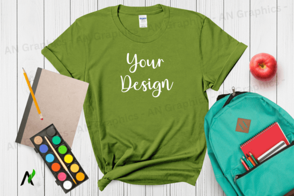 Back to School Gildan 64000 Mockup - 045: A Versatile Tool for T-Shirt Designers