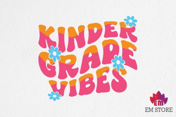 Kinder Grade Vibes - Back to School SVG Design: A Creative Resource for Crafters and Designers