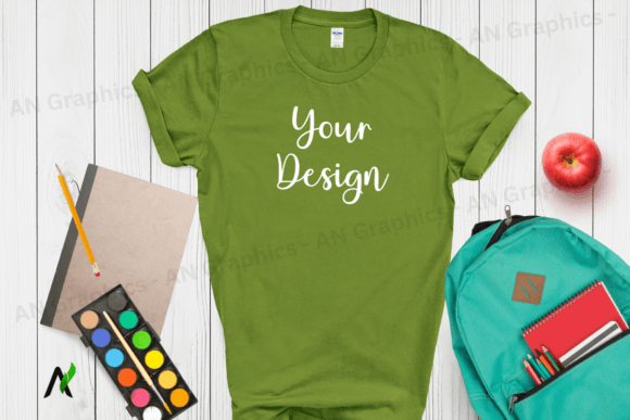 Mastering T-Shirt Design with the Back to School Gildan 64000 Mockup 0104
